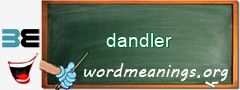 WordMeaning blackboard for dandler